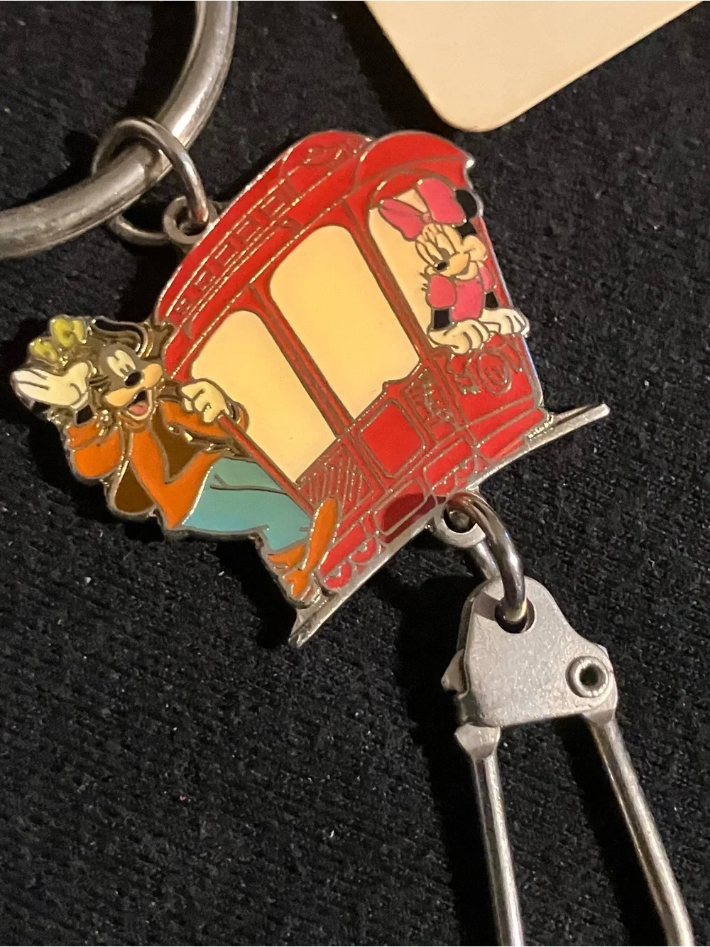 VTG Disney Store San Francisco Mickey Mouse Multi Charm Keychain NWT